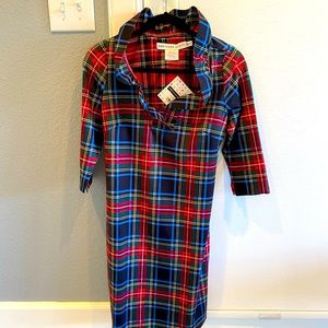 Gretchen Scott Ruffle Neck Dress